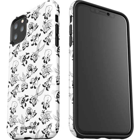 Looney Tunes Big Head Pattern iPhone 11 Pro Max Impact Case