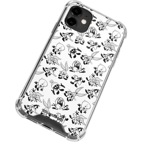 Looney Tunes Big Head Pattern iPhone 12 Clear Case