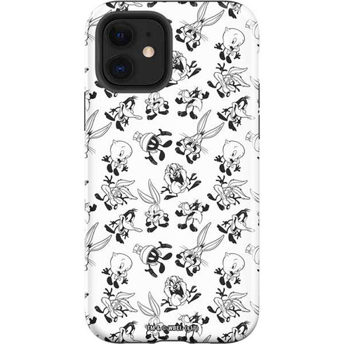 Looney Tunes Big Head Pattern iPhone 12 Impact Case