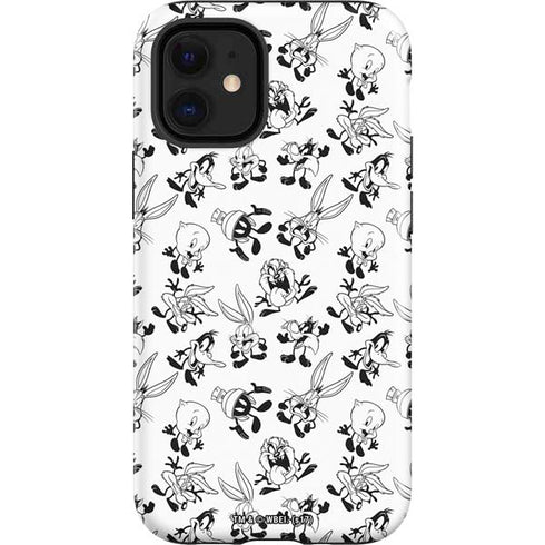 Looney Tunes Big Head Pattern iPhone 12 Mini Impact Case