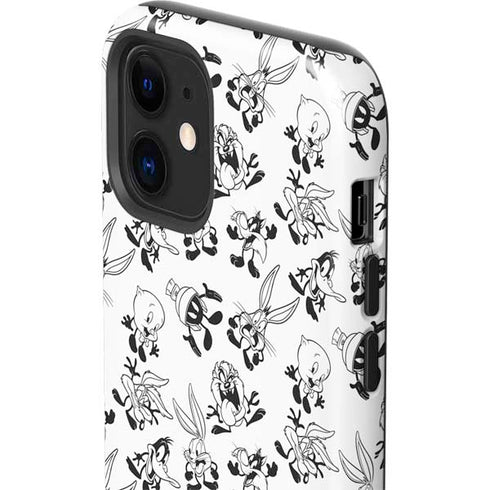 Looney Tunes Big Head Pattern iPhone 12 Mini Impact Case