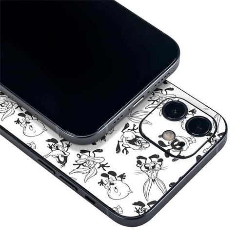 Looney Tunes Big Head Pattern iPhone 12 Mini Skin