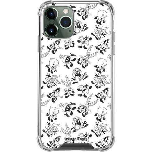Looney Tunes Big Head Pattern iPhone 12 Pro Max Clear Case