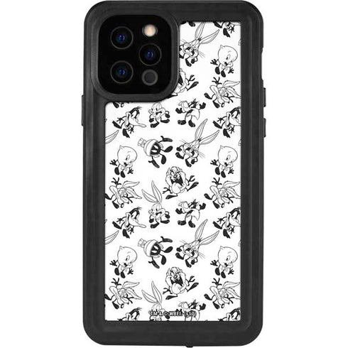 Looney Tunes Big Head Pattern iPhone 12 Pro Waterproof Case