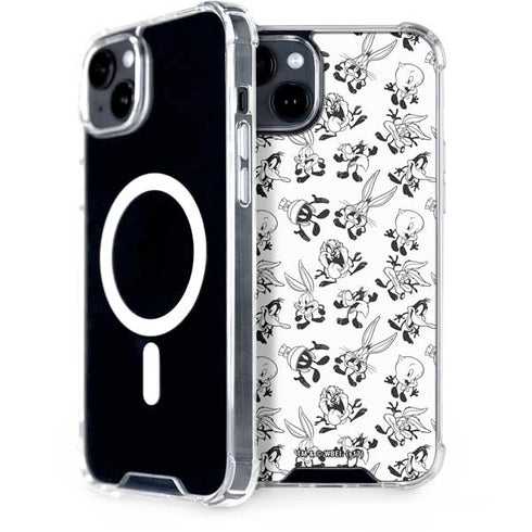 Looney Tunes Big Head Pattern iPhone 14 MagSafe Case