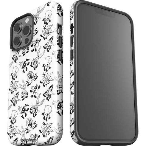 Looney Tunes Big Head Pattern iPhone 15 Pro Max Impact Case
