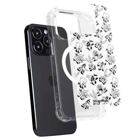Looney Tunes Big Head Pattern iPhone 15 Pro Max MagSafe Case