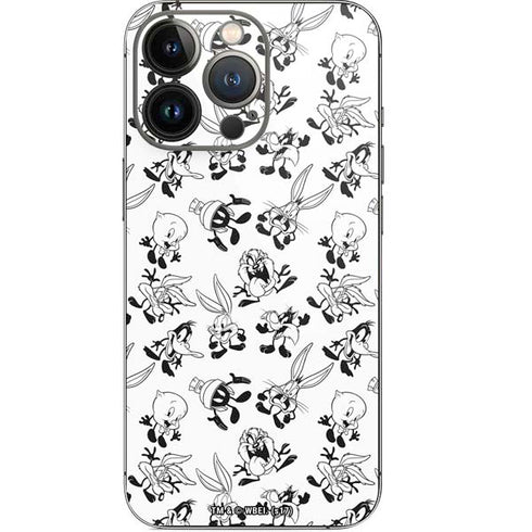 Looney Tunes Big Head Pattern iPhone 14 Pro Skin