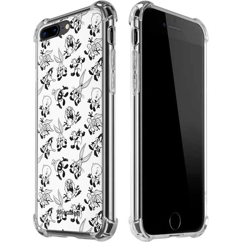 Looney Tunes Big Head Pattern iPhone 7/8 Plus Clear Case