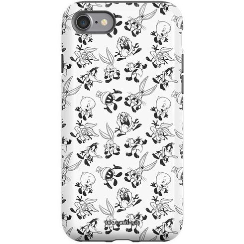 Looney Tunes Big Head Pattern iPhone SE (2nd & 3rd Gen) Pro Case