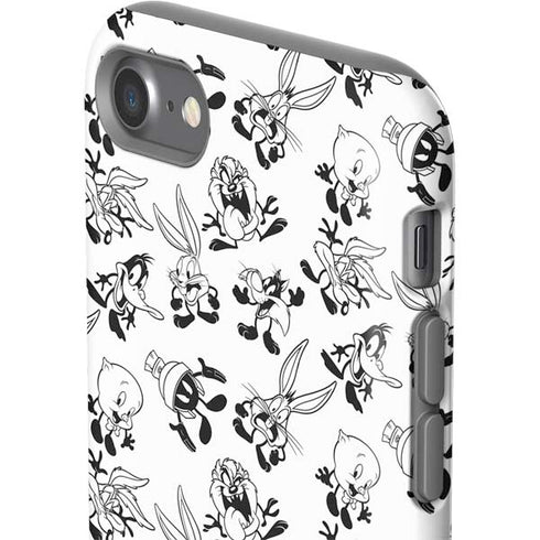 Looney Tunes Big Head Pattern iPhone SE (2nd & 3rd Gen) Pro Case