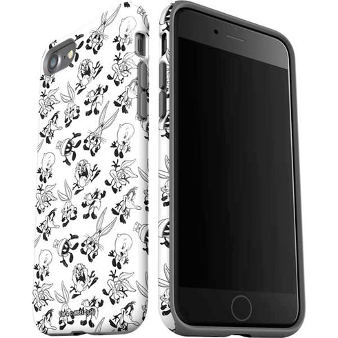 Looney Tunes Big Head Pattern iPhone SE (2nd & 3rd Gen) Pro Case