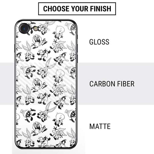 Looney Tunes Big Head Pattern iPhone SE (2nd & 3rd Gen) Skin