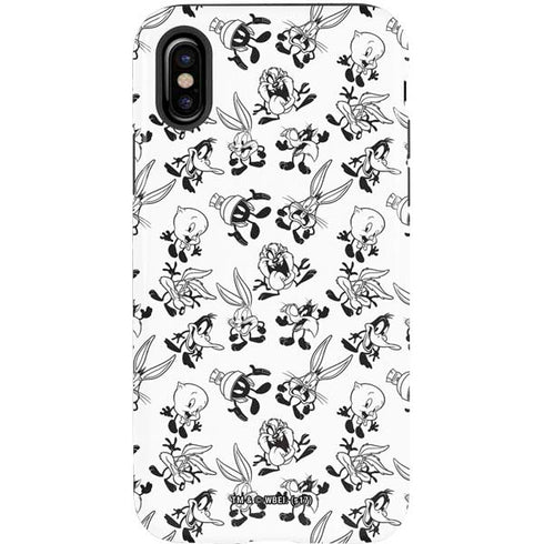 Looney Tunes Big Head Pattern iPhone X Pro Case