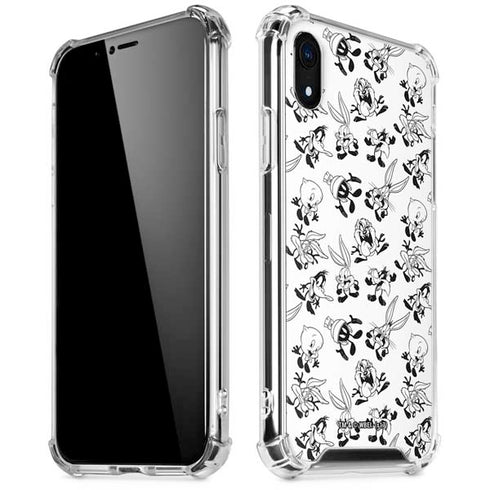 Looney Tunes Big Head Pattern iPhone XR Clear Case
