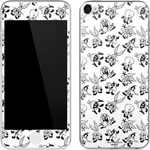 Looney Tunes Big Head Pattern Apple iPod Skin