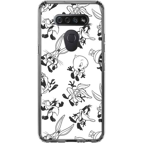 Looney Tunes Big Head Pattern LG K51/Q51 Clear Case