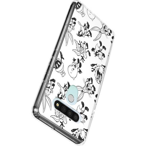 Looney Tunes Big Head Pattern LG Stylo 6 Clear Case