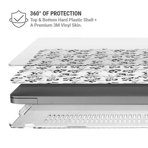 Looney Tunes Big Head Pattern MacBook Pro 16in (2021-25) Case plus Skin