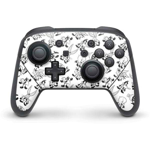 Looney Tunes Big Head Pattern Nintendo Switch Pro Controller Skin