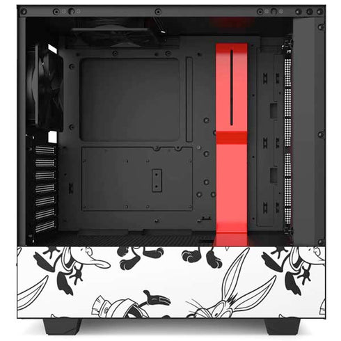 Looney Tunes Big Head Pattern NZXT H510 Compact ATX Mid-Tower Case Skin
