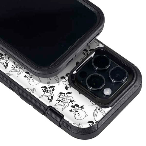 Looney Tunes Big Head Pattern Otterbox Defender iPhone Skin