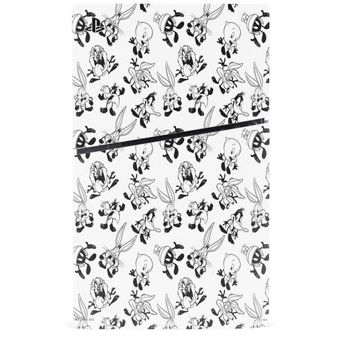 Looney Tunes Big Head Pattern PS5 Slim Disk Console Skin