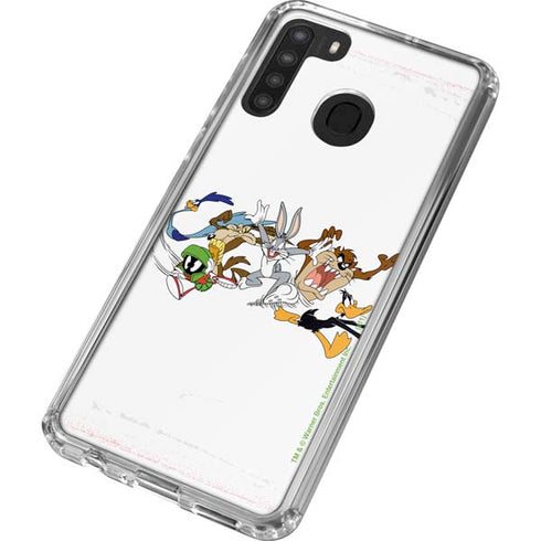 Looney Tunes Chase Galaxy A21 Clear Case