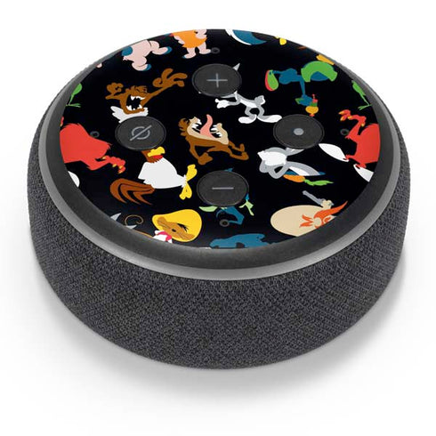 Looney Tunes Identity Pattern Amazon Echo Dot Skin