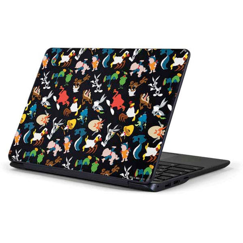Looney Tunes Identity Pattern Samsung Chromebook Skin