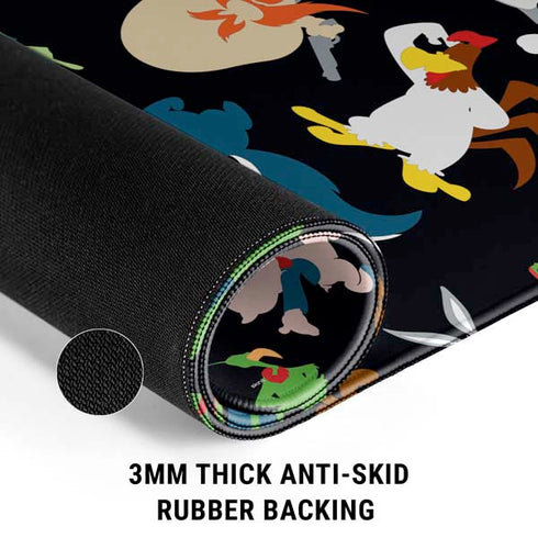 Looney Tunes Identity Pattern Gaming Mouse Pad