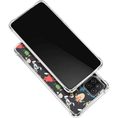 Looney Tunes Identity Pattern Galaxy A12 Clear Case
