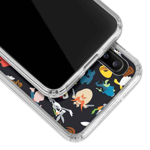 Looney Tunes Identity Pattern Galaxy A30 Clear Case