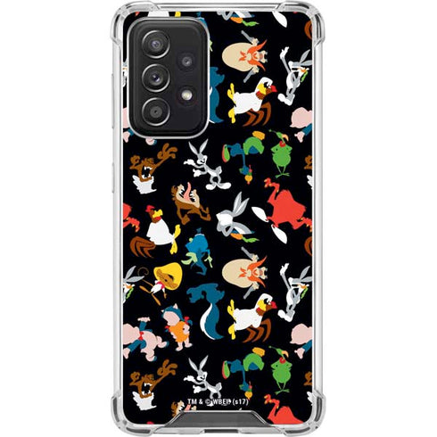 Looney Tunes Identity Pattern Galaxy A52 5G Clear Case