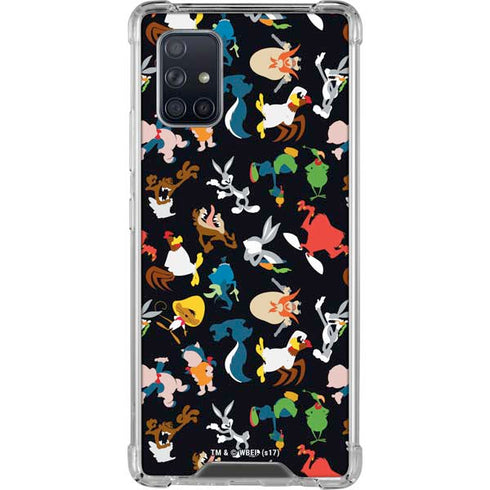 Looney Tunes Identity Pattern Galaxy A71 5G Clear Case
