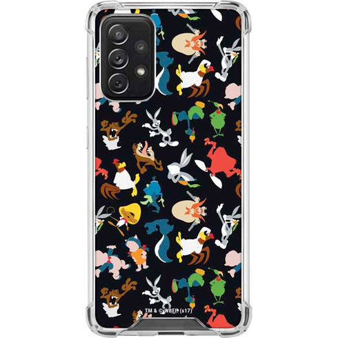 Looney Tunes Identity Pattern Galaxy A72 5G Clear Case