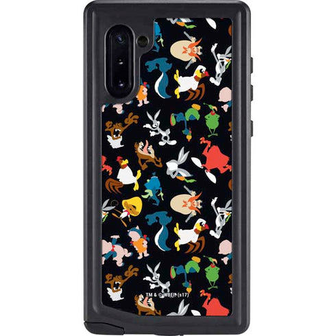 Looney Tunes Identity Pattern Galaxy Note 10 Waterproof Case
