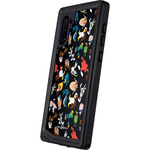 Looney Tunes Identity Pattern Galaxy Note 10 Waterproof Case