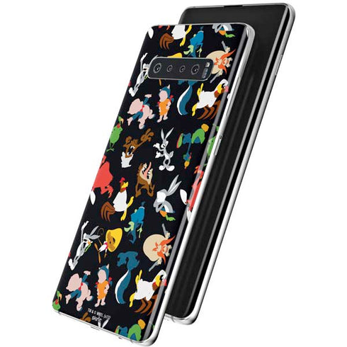 Looney Tunes Identity Pattern Galaxy S10 Plus Skin