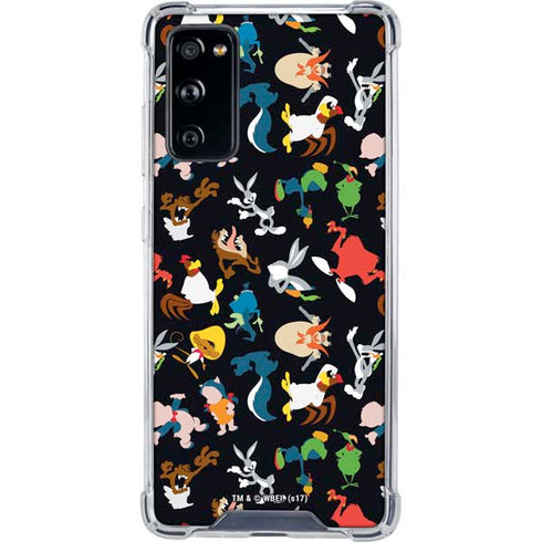 Looney Tunes Identity Pattern Galaxy S20 FE Clear Case