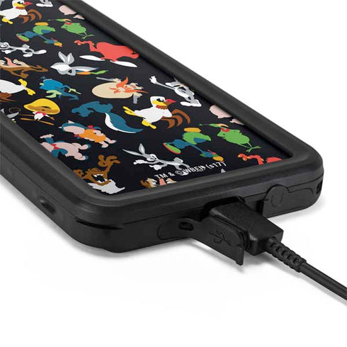 Looney Tunes Identity Pattern Galaxy S20 Plus Waterproof Case