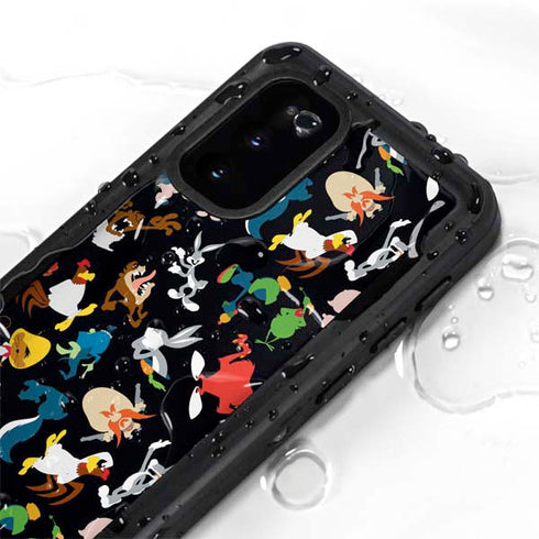 Looney Tunes Identity Pattern Galaxy S20 Waterproof Case