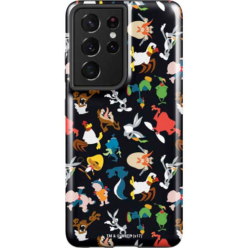 Looney Tunes Identity Pattern Galaxy S21 Ultra 5G Pro Case