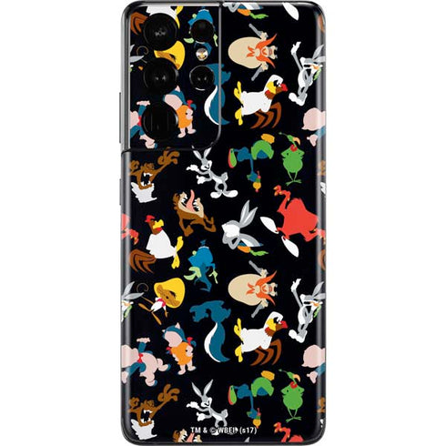 Looney Tunes Identity Pattern Galaxy S21 Ultra 5G Skin
