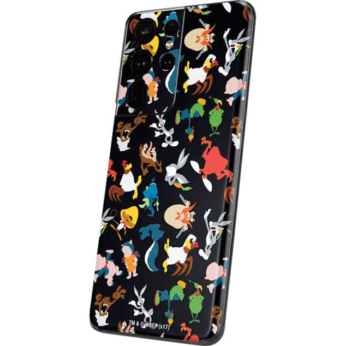 Looney Tunes Identity Pattern Galaxy S21 Ultra 5G Skin