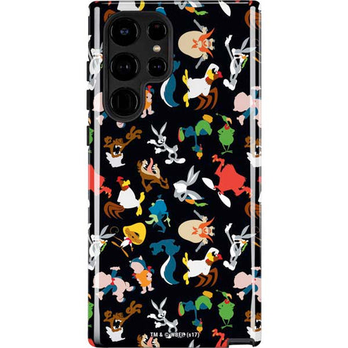 Looney Tunes Identity Pattern Galaxy S22 Ultra Pro Case