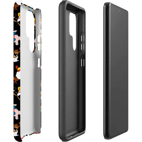Looney Tunes Identity Pattern Galaxy S22 Ultra Pro Case