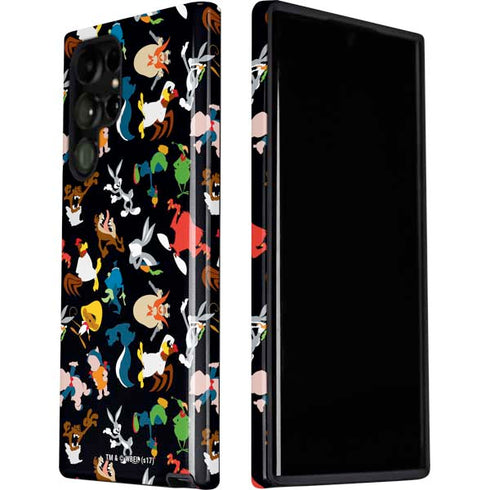 Looney Tunes Identity Pattern Galaxy S22 Ultra Pro Case