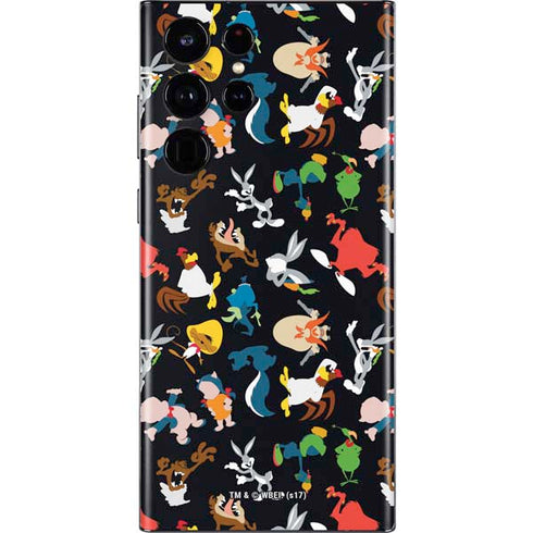 Looney Tunes Identity Pattern Galaxy S22 Ultra Skin