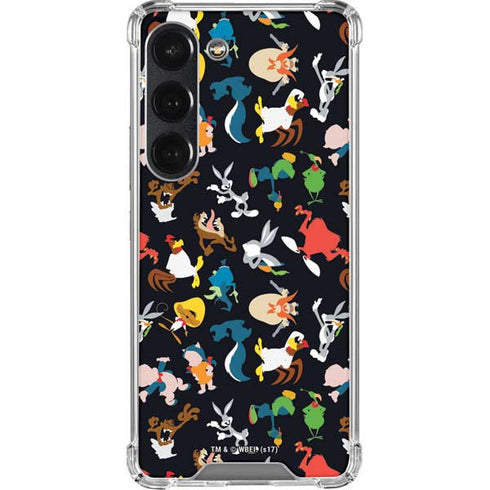 Looney Tunes Identity Pattern Galaxy S23 Clear Case